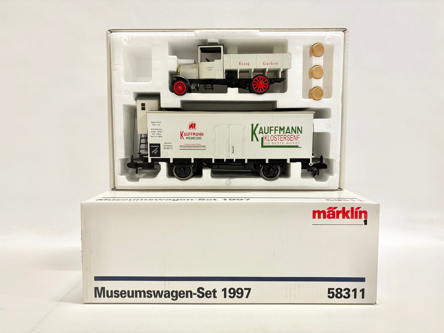 Märklin 58311 Museumswagen-Set 1997 "Kaufmann-Senf" DR Spur 1