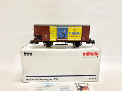 Märklin 58954 Insider-Wagen 1999 Güterwagen "Stricker-Rad" DB Spur 1