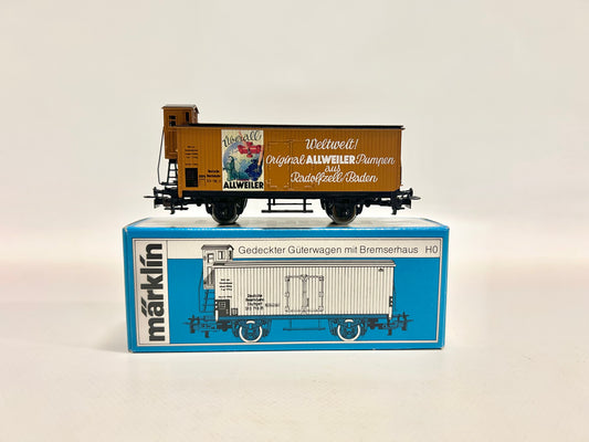 Märklin 4680 SoMo "Allweiler Pumpen" Radolfzell Gedeckter Güterwagen AC H0