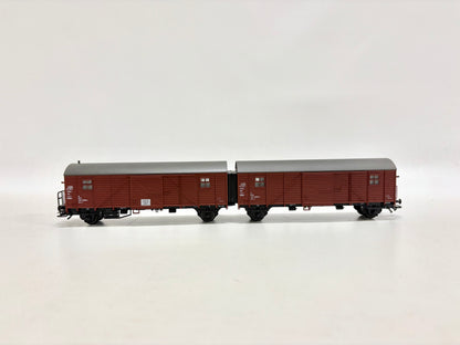 Märklin Leig-Einheit gedeckte Güterwagen DB AC H0