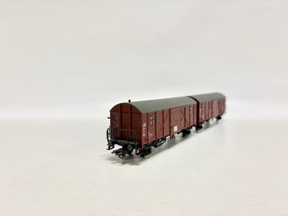 Märklin Leig-Einheit gedeckte Güterwagen DB AC H0