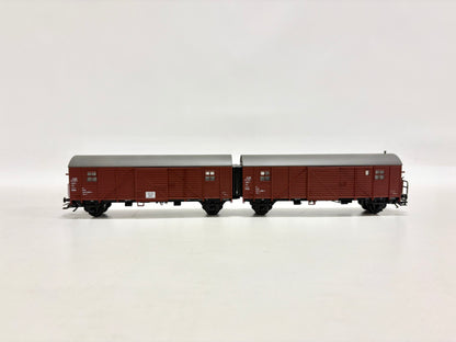 Märklin Leig-Einheit gedeckte Güterwagen DB AC H0