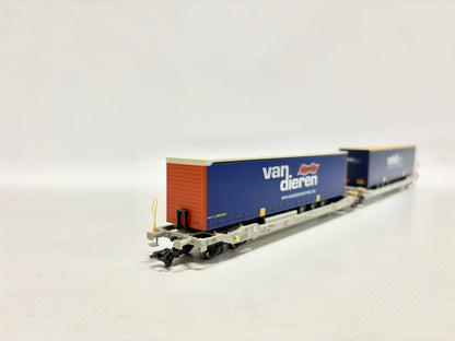 Rocky Rail RR90321 Taschenwagen mit LKW-Auflieger DB AC H0 (Kopie)