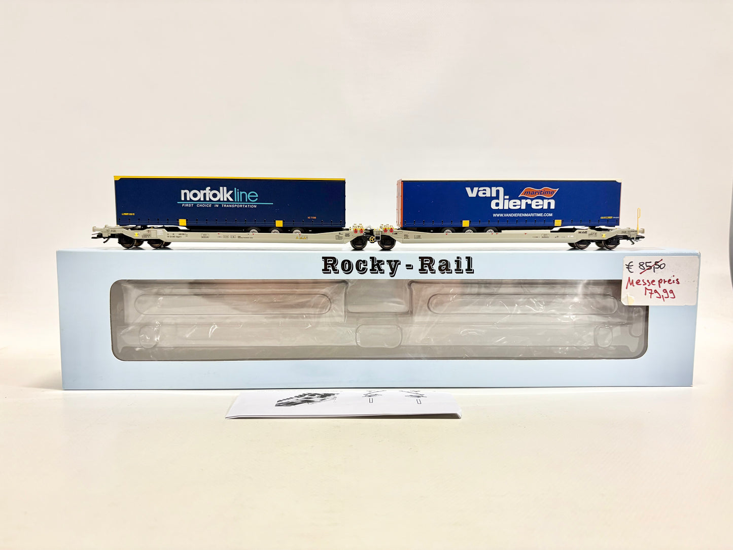 Rocky Rail RR90310 Taschenwagen mit LKW-Auflieger DB AC H0