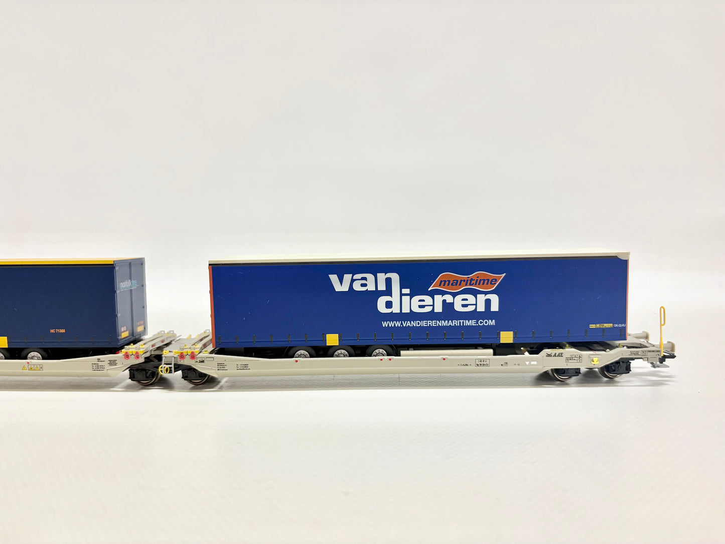 Rocky Rail RR90310 Taschenwagen mit LKW-Auflieger DB AC H0