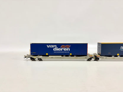 Rocky Rail RR90310 Taschenwagen mit LKW-Auflieger DB AC H0