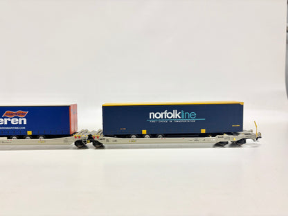 Rocky Rail RR90310 Taschenwagen mit LKW-Auflieger DB AC H0