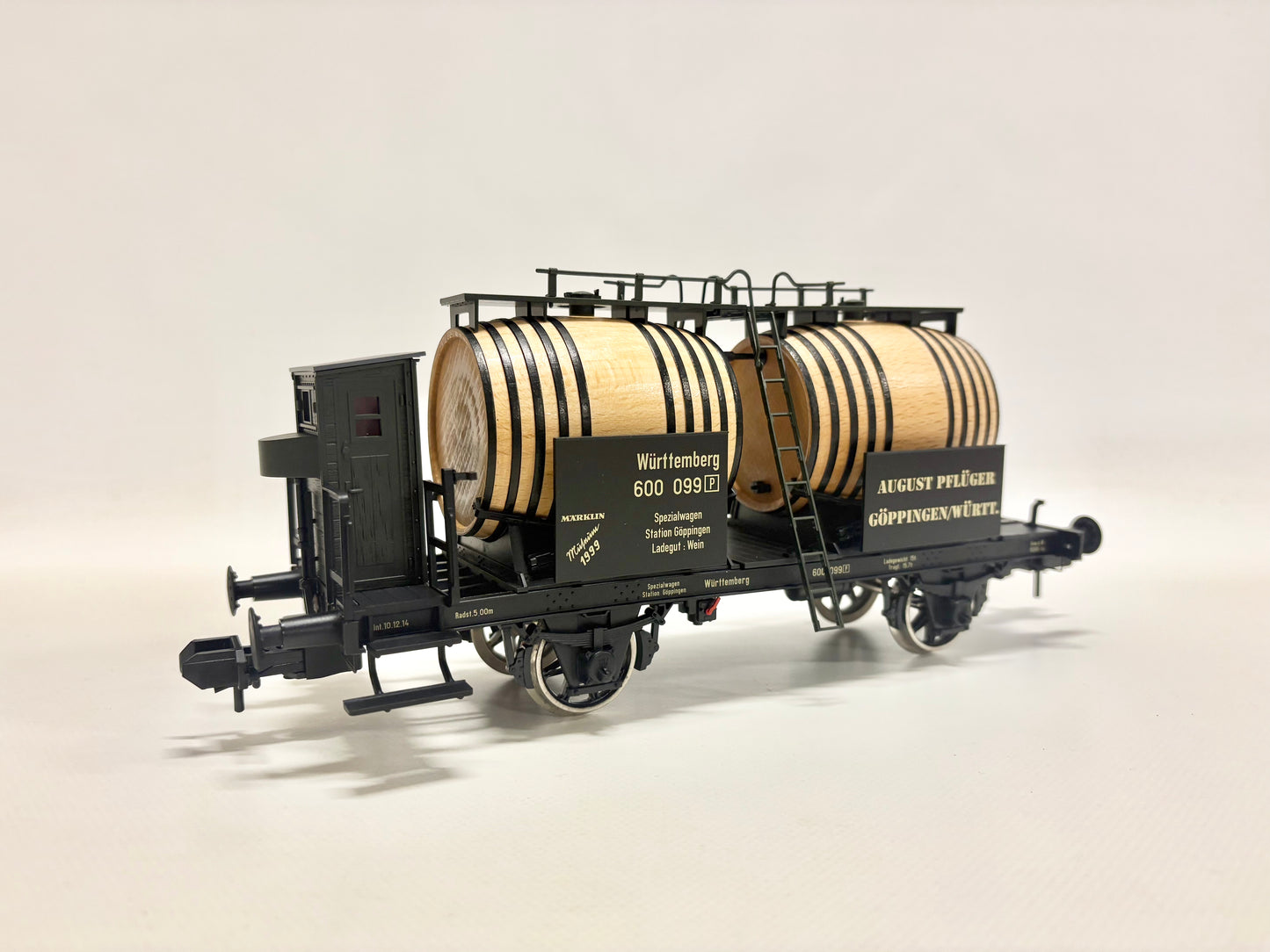 Märklin Museumswagen 1999 Weinfasswagen August Pflüger Spur 1