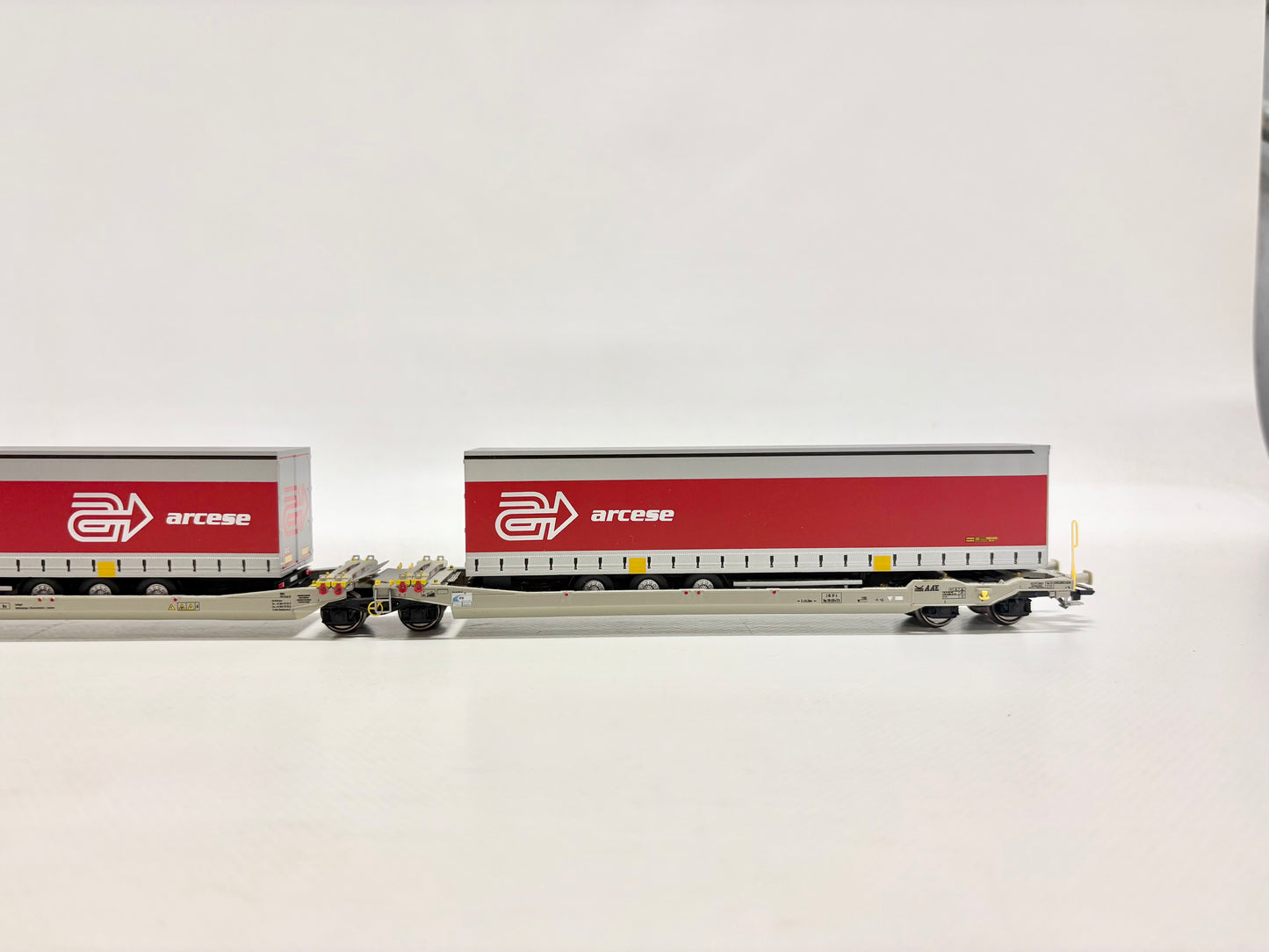 Rocky Rail RR90315 Taschenwagen mit LKW-Auflieger DB AC H0