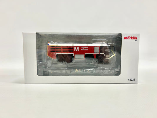 Märklin 48736 Schwerlastwagen mit Flugfeldlöschfahrzeug DB AC H0