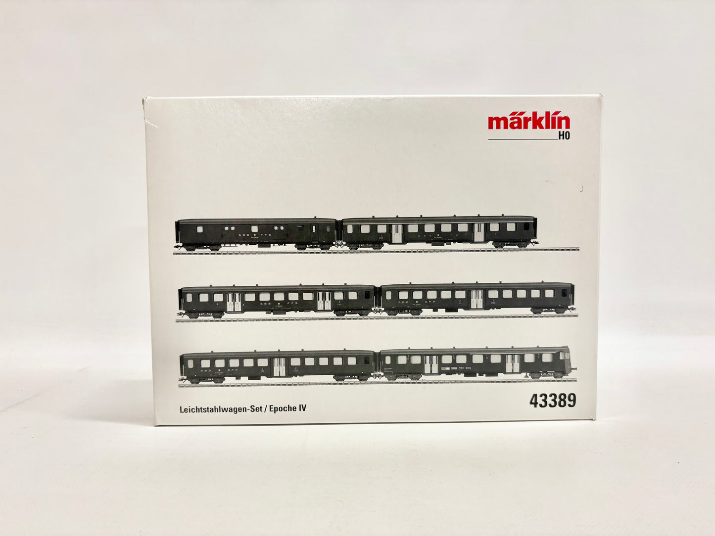 Märklin 43389 Wagen-Set Leichtstahlwagen SBB AC H0