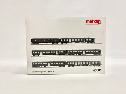 Märklin 43389 Wagen-Set Leichtstahlwagen SBB AC H0