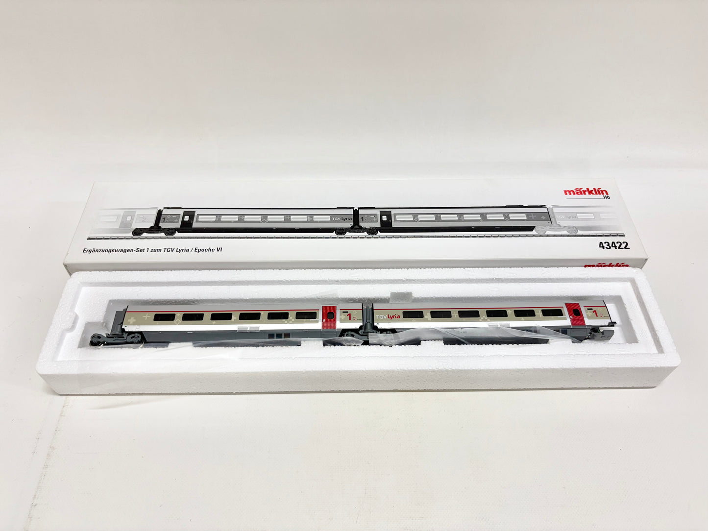 Märklin 43422 Ergänzungswagen-Set TGV-Lyria SNCF SBB AC H0