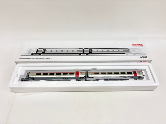 Märklin 43422 Ergänzungswagen-Set TGV-Lyria SNCF SBB AC H0