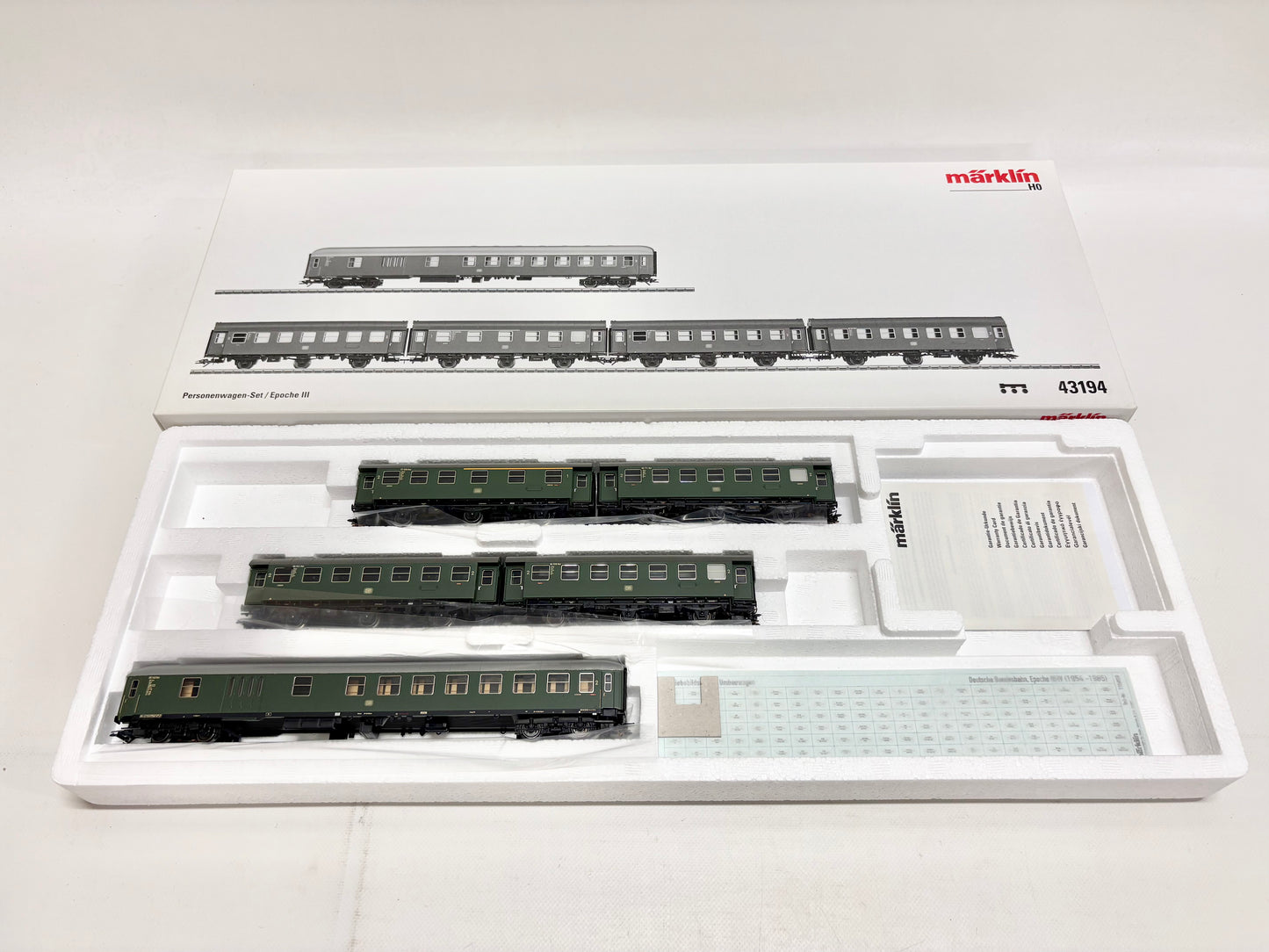 Märklin 43194 Wagen-Set Personenwagen DB AC H0