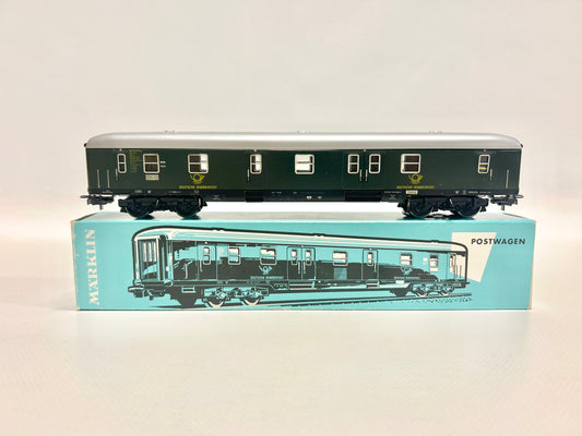 Märklin 4047 mit Innenbeleuchtung Postwagen DB AC H0