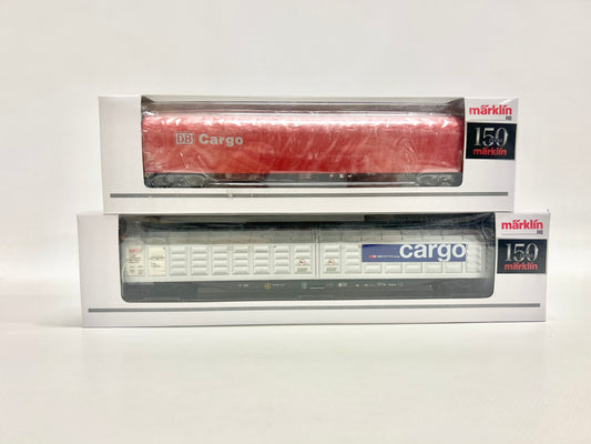Märklin 47002 & 48055 Schiebewandwagen Güterwagen DB Cargo SBB Cargo AC H0