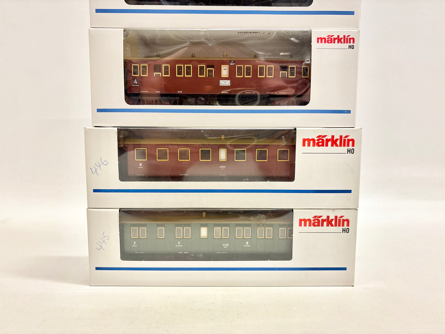Märklin Württ. Personenwagen 4211 4210 42141 42131 K.W.St.E. AC H0