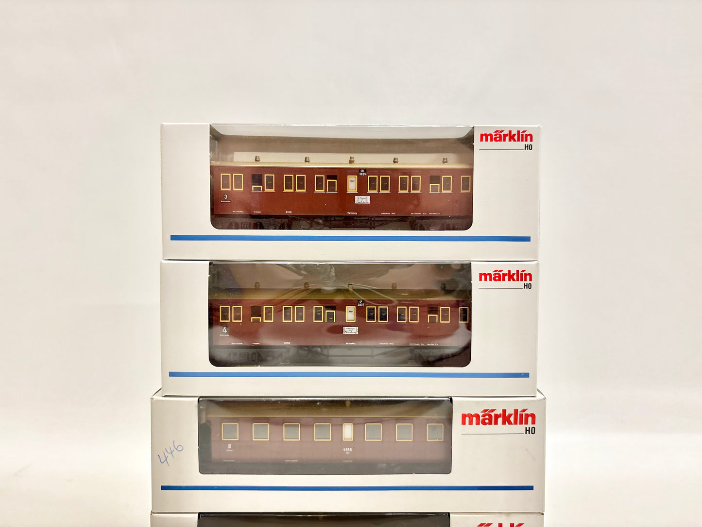 Märklin Württ. Personenwagen 4211 4210 42141 42131 K.W.St.E. AC H0