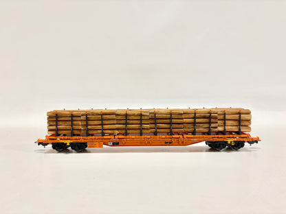 Piko Rungenwagen mit Holzladung Wascosa DC H0