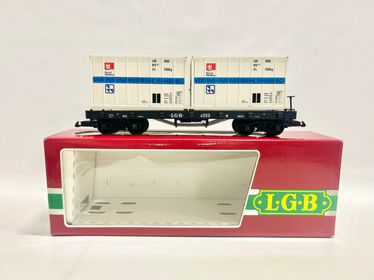 LGB 4069 Containerwagen Güterwagen Gartenbahn Spur G