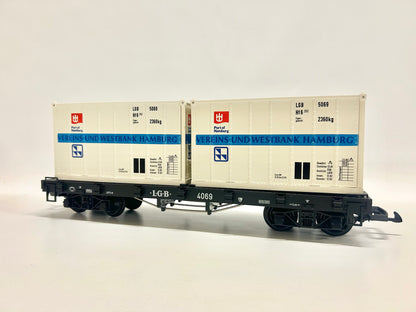 LGB 4069 Containerwagen Güterwagen Gartenbahn Spur G