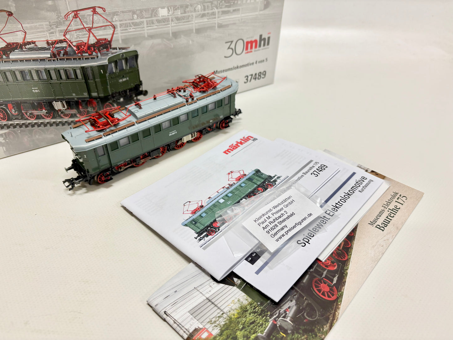 Märklin 37489 Mfx+ Digital & Sound E-Lok Museumslok Br 175 DB AC H0
