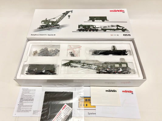 Märklin 49570 Mfx+ Digital & Sound Dampfkran Ardelt 57t DB AC H0
