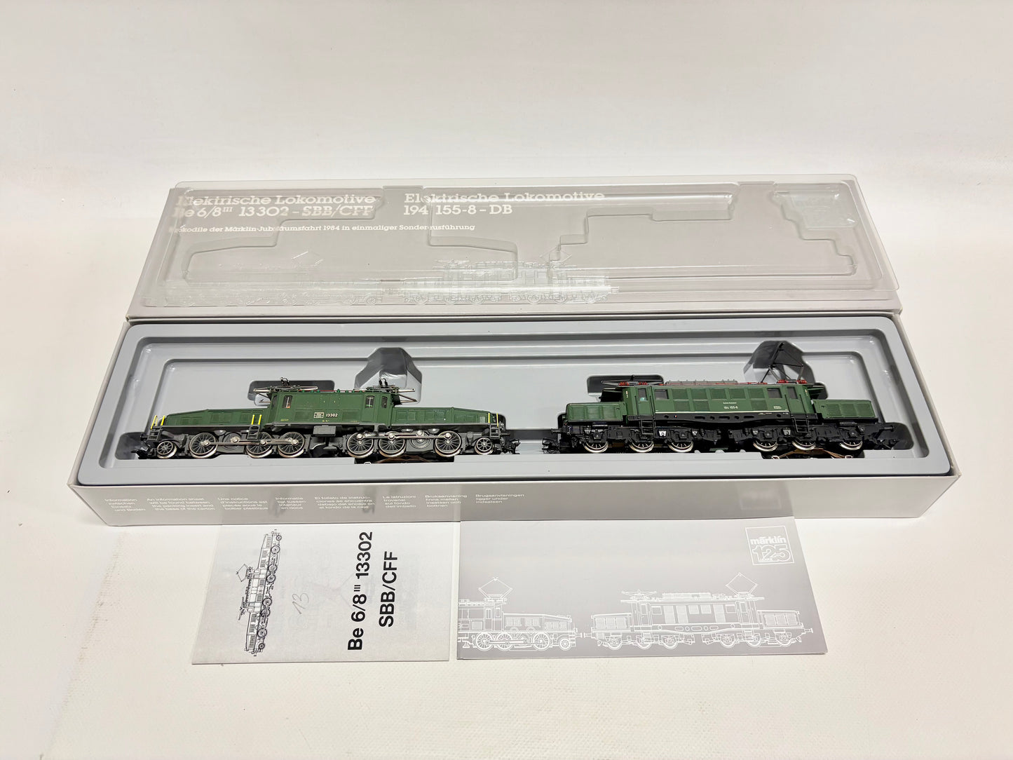 Märklin 3300 Mfx-Digital + Sound Umbau Jubiläumspackung Krokodil DB SBB AC H0