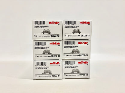Märklin 00723 6x Silowagen Güterwagen Konvolut DB AC H0