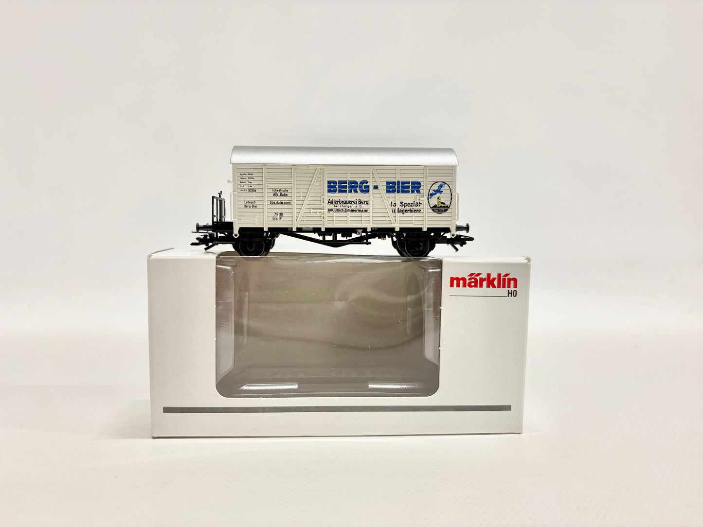 Märklin 94376 SoMo Gedeckter Güterwagen Berger Bier DB AC H0