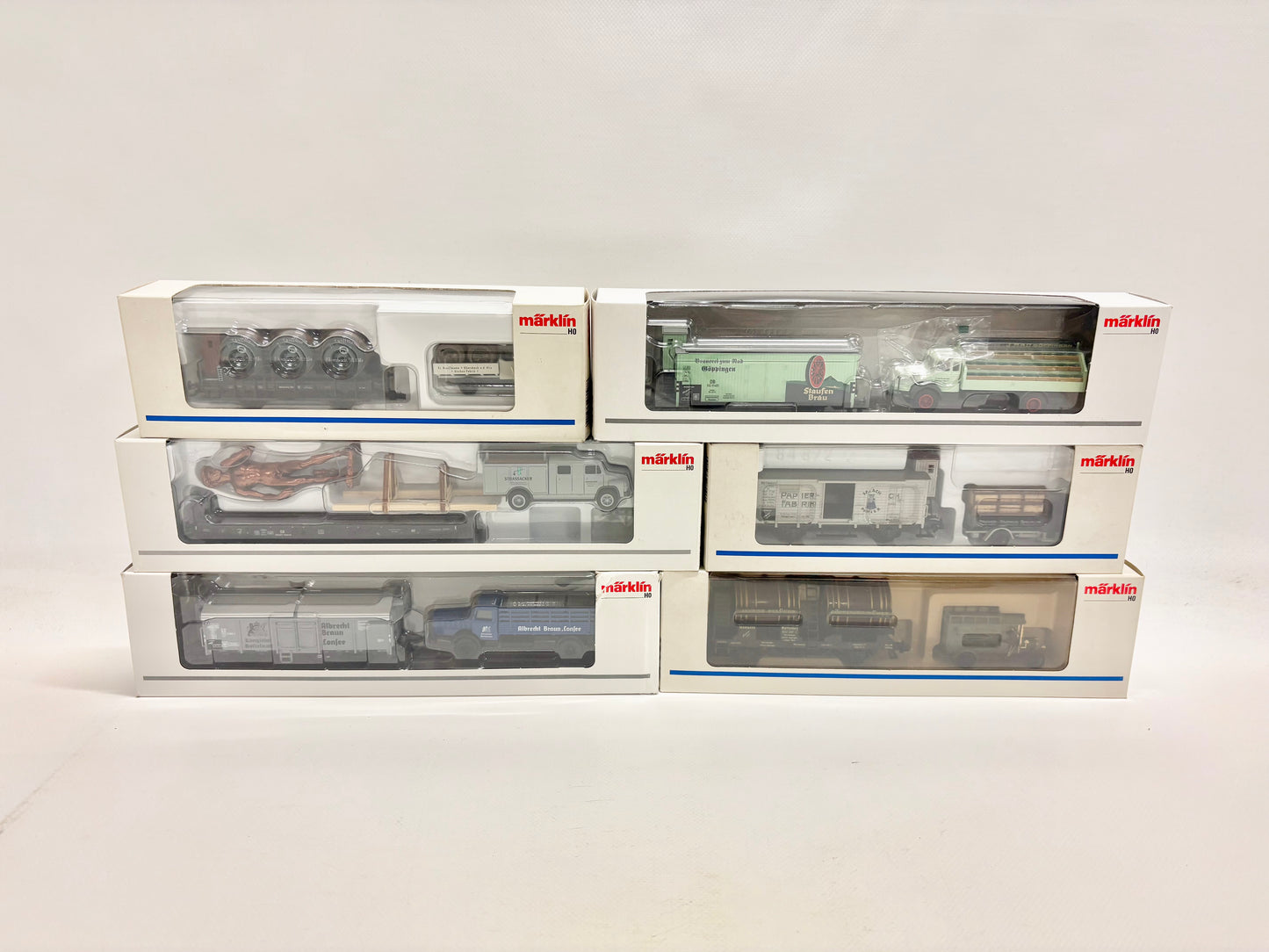Märklin 6x Museumswagen Güterwagen Konvolut AC H0