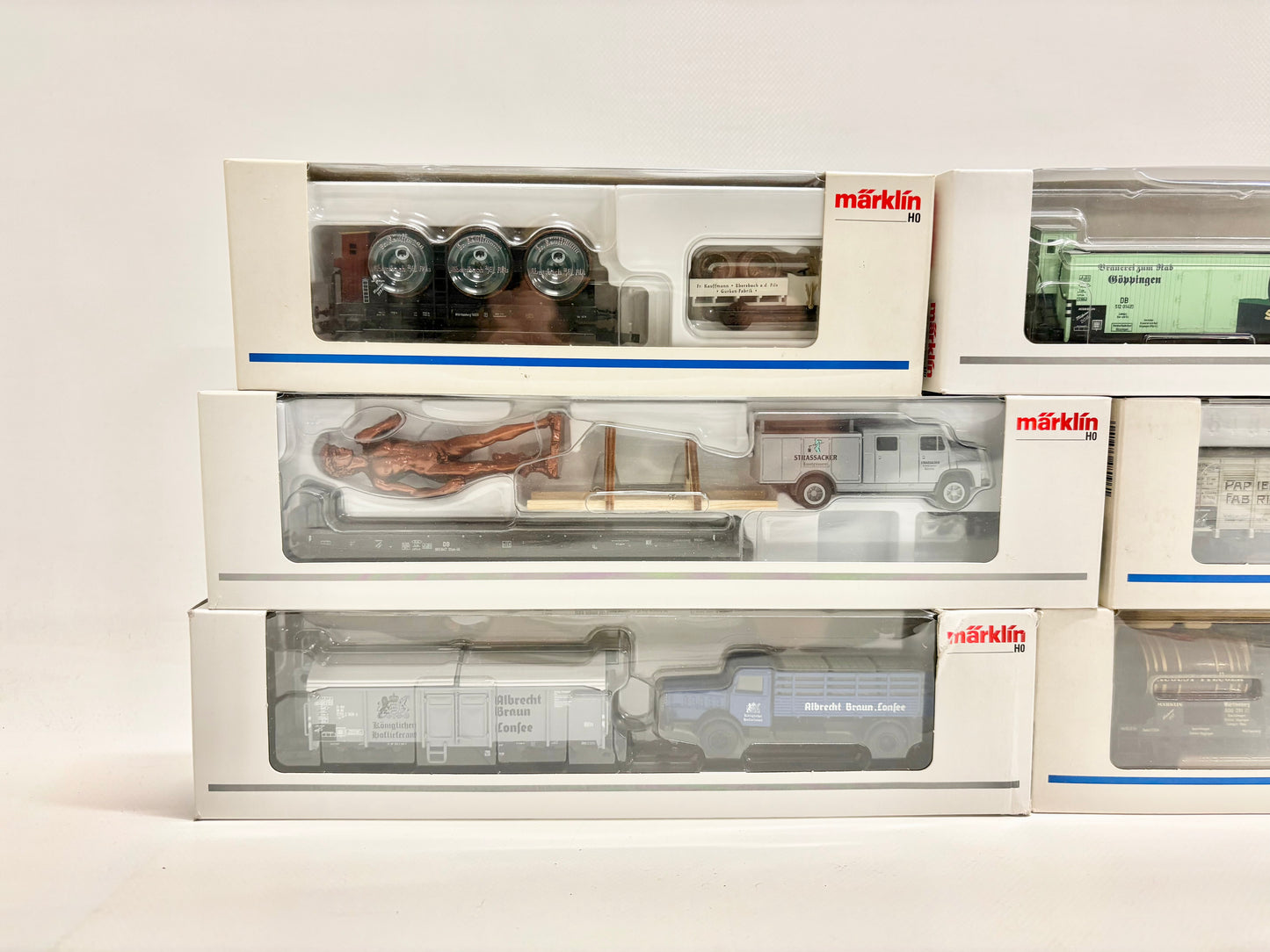 Märklin 6x Museumswagen Güterwagen Konvolut AC H0