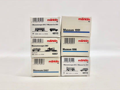 Märklin 6x Museumswagen Güterwagen Konvolut AC H0