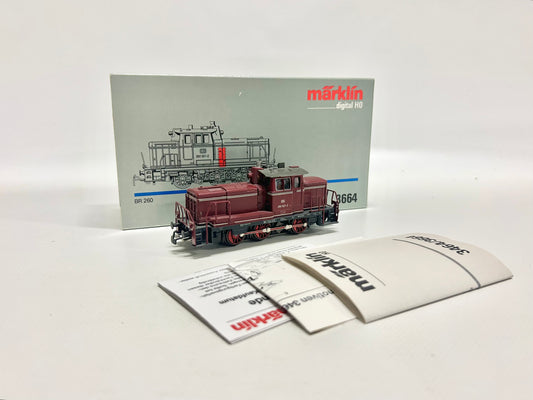 Märklin 3664 Digital + Telex Br 260 Diesellok H0
