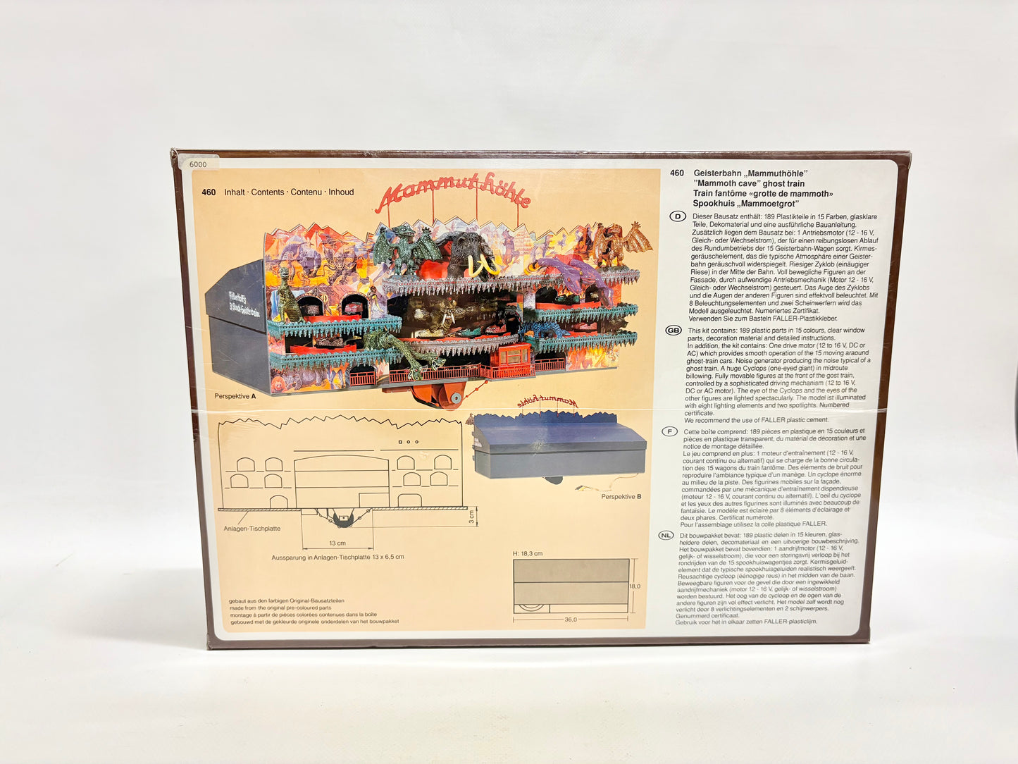 Faller 460 H0 Exclusiv Modell Mammuthöhle Geisterbahn Kirmes Bausatz