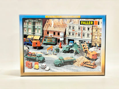 Faller 130984 H0 Exklusiv Modell Baustelle "Bauunternehmung Hermann GmbH" Bausatz
