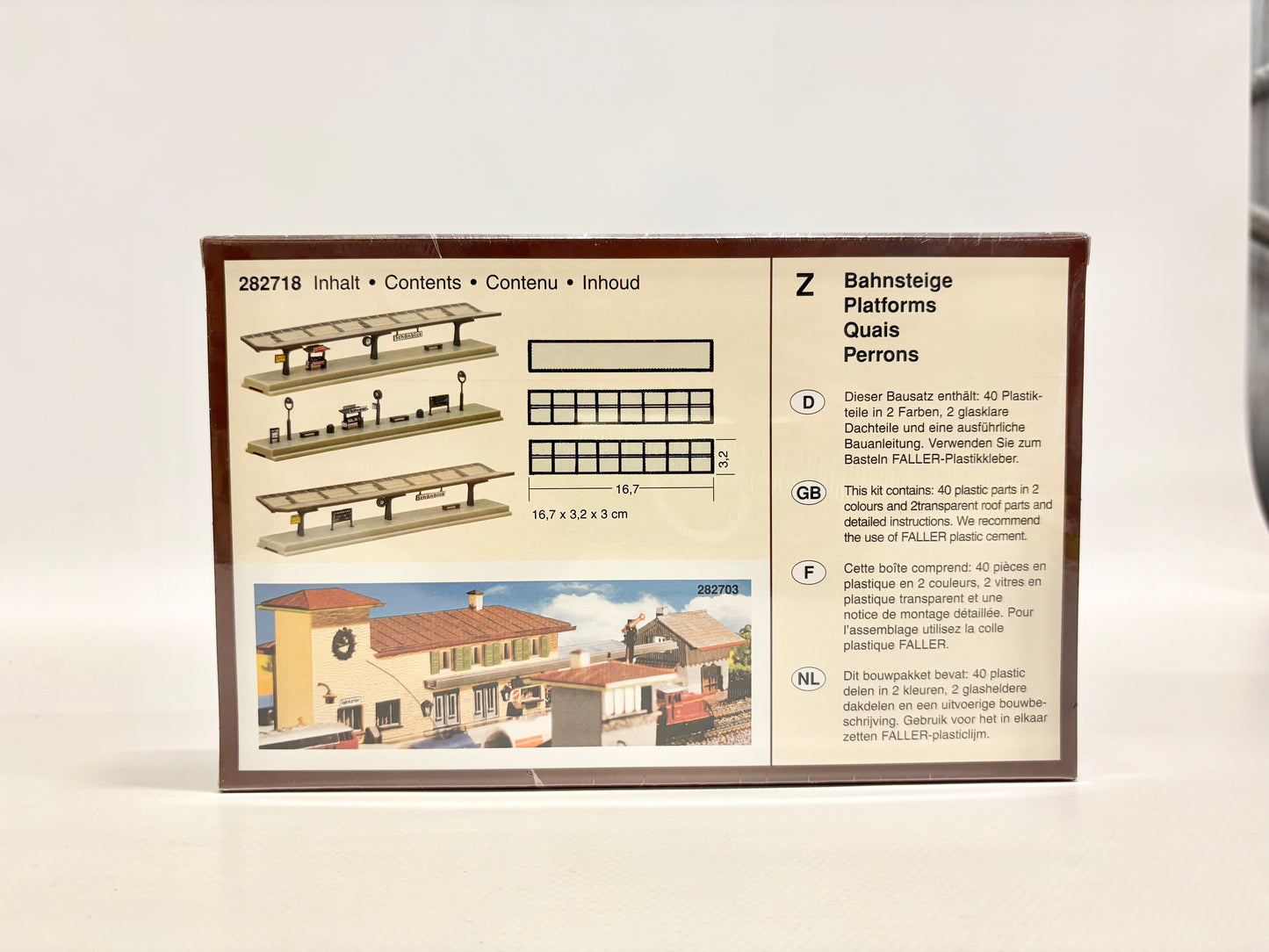 Faller 282718 Spur Z Bahnsteige Bausatz