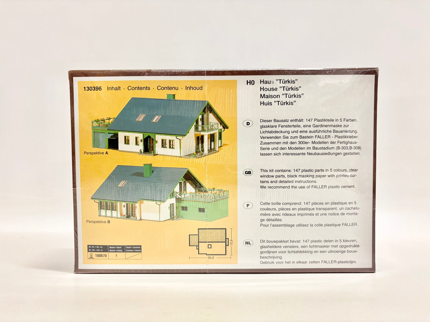 Faller 130396 H0 Einfamilienhaus "Türkis" Bausatz