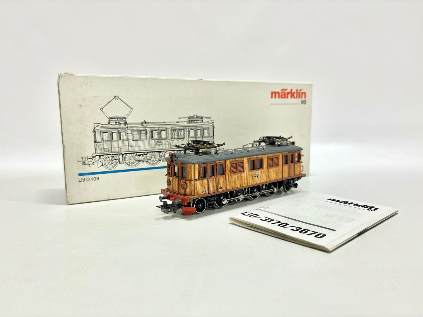 Märklin 3170 Schwedische E-Lok Litt D 109 SJ AC H0