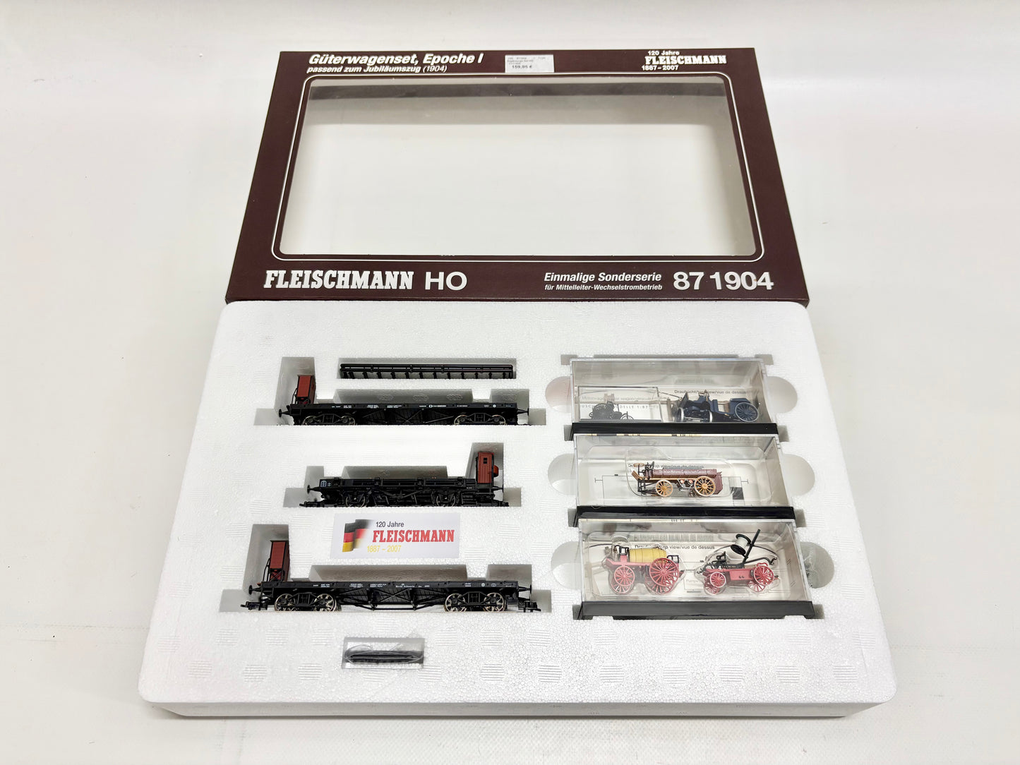 Fleischmann 87 1904 Wagen-Set Jubiläumsset K.P.E.V. AC H0