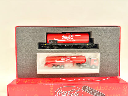 Lemke LC21002 Coca-Cola Set Kesselwagen mit Sattelzug DB H0