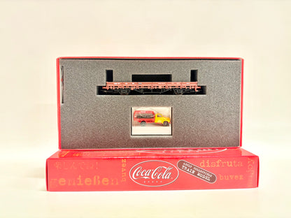 Lemke LC21002 Coca-Cola Set Flachwagen mit Pritschenwagen DB H0