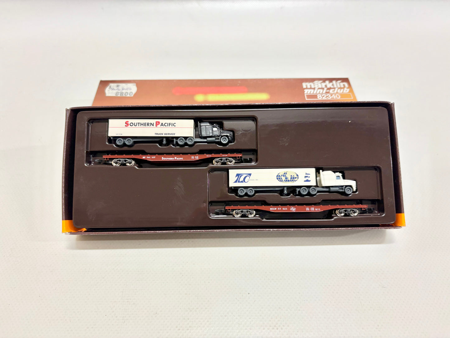 Märklin 82340 Mini Club Wagen-Set USA-Flachwagen-Set Spur Z