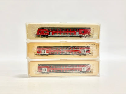 Märklin Mini Club 87293 87292 87291 Doppelstockwagen Regio DB Spur Z