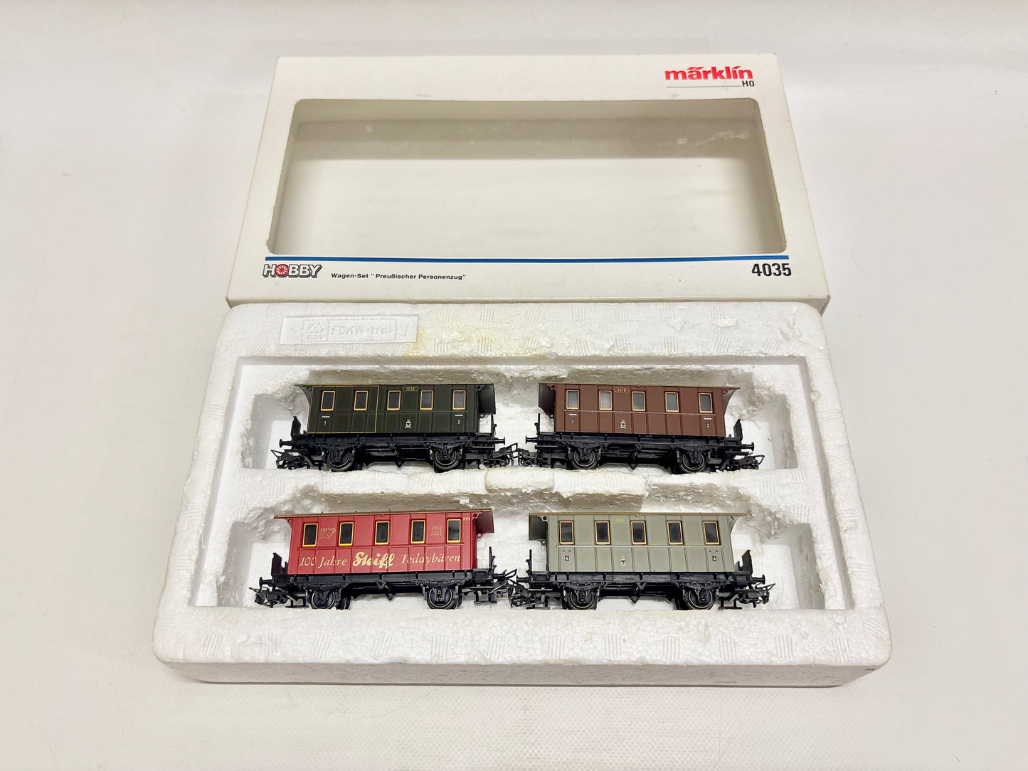 Märklin 4035 Wagen-Set Preußische Personenwagen K.P.E.V. AC H0
