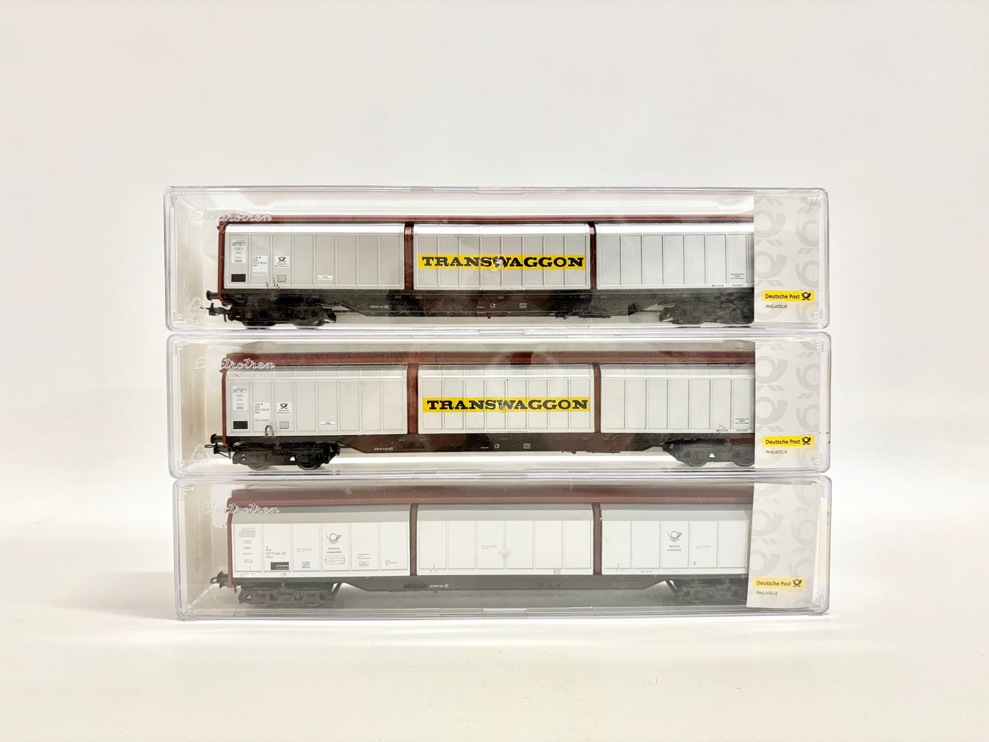 Electrotren 006749 006748 Philatelie 3x Containerwagen Güterwagen DBP H0
