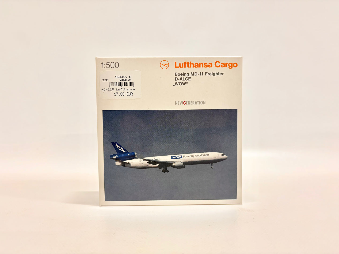Herpa Boeing MD-11 Freighter D-Alce "WOW" Lufthansa Cargo M 1:500