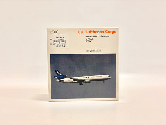 Herpa Boeing MD-11 Freighter D-Alce "WOW" Lufthansa Cargo M 1:500