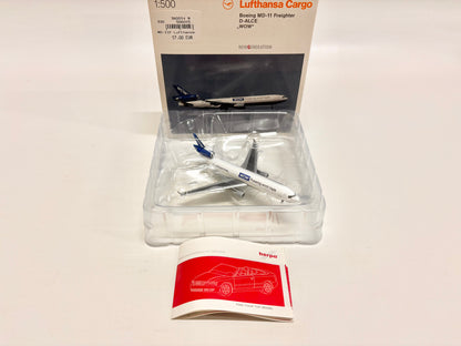 Herpa Boeing MD-11 Freighter D-Alce "WOW" Lufthansa Cargo M 1:500